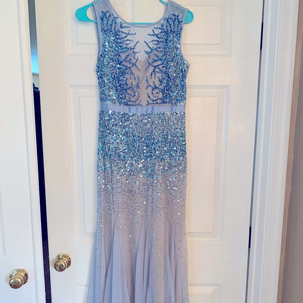 Blue long dress